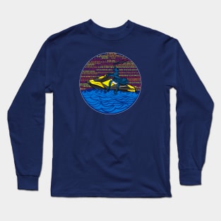 Ants on SeaDoos - Script Long Sleeve T-Shirt